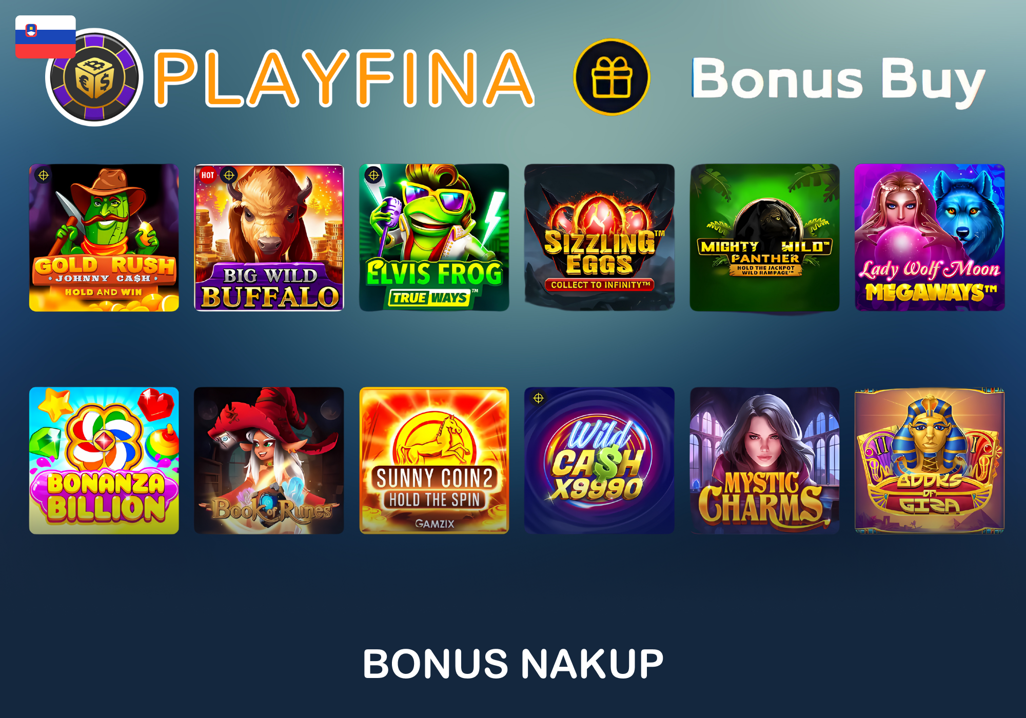Slot igre z možnostjo Bonus Buy pri Playfini