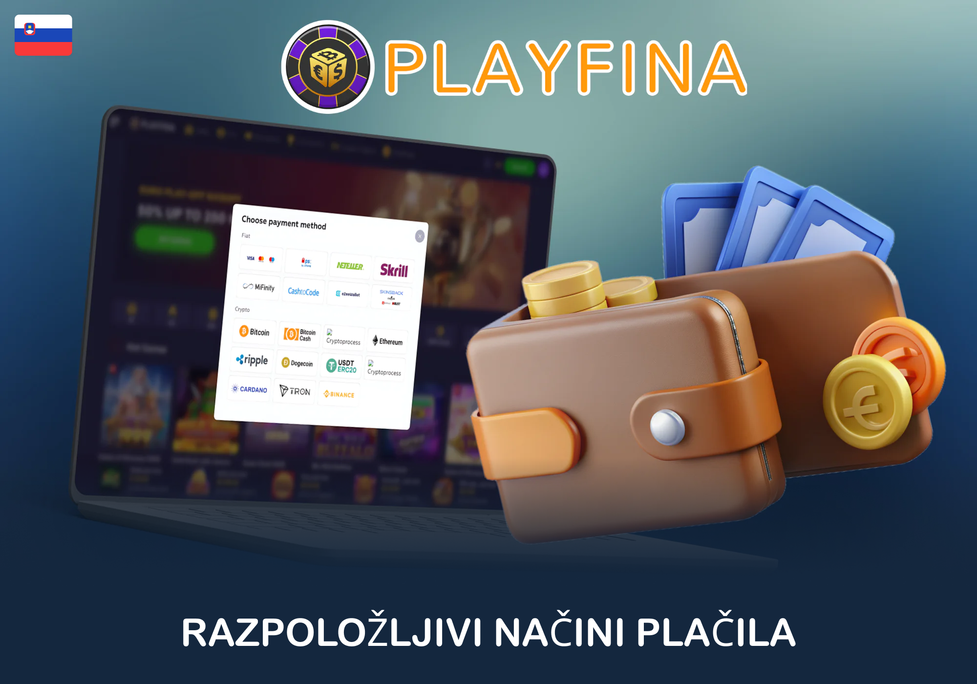 Navodila za vplačilo in začetek igranja na Playfini