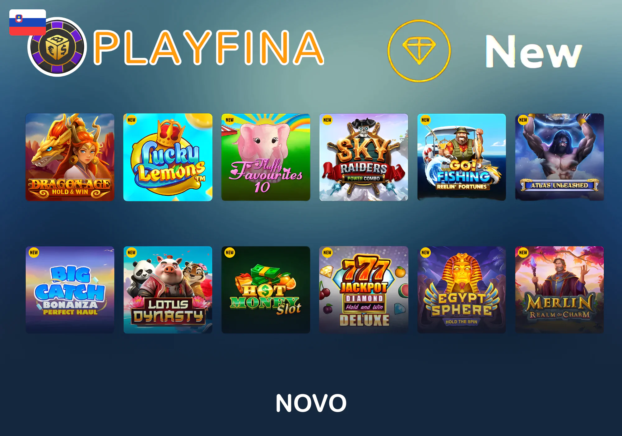 Nove igre v ponudbi igralnice Playfina